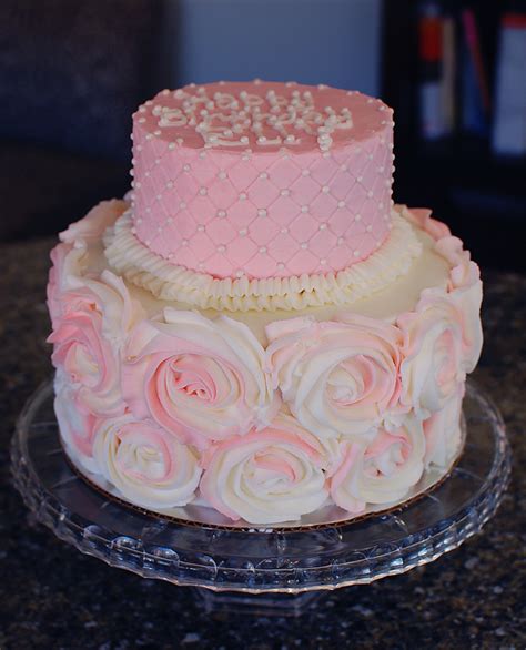 two tier rosette cake|rosette cake recipe.